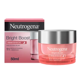 Neutrogena Bright Boost Night Gel Cream Moisturising Face Cream with Neoglucosamine, 50 ml