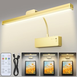 Laliled T092 Cordless Magnetic Picture Light | Wireless Solution for Art Lovers & Home Galleries, No Drilling, Adjustable Color Temperature,Rechargeable, Remote Control, 6-8 Hour Runtime