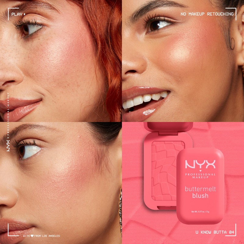 NYX Professional Makeup Buttermelt Powder Blush, Blendable: U Know Butta