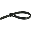 200 Pack 250mm x 4.8mm Black Zip Ties - Heavy