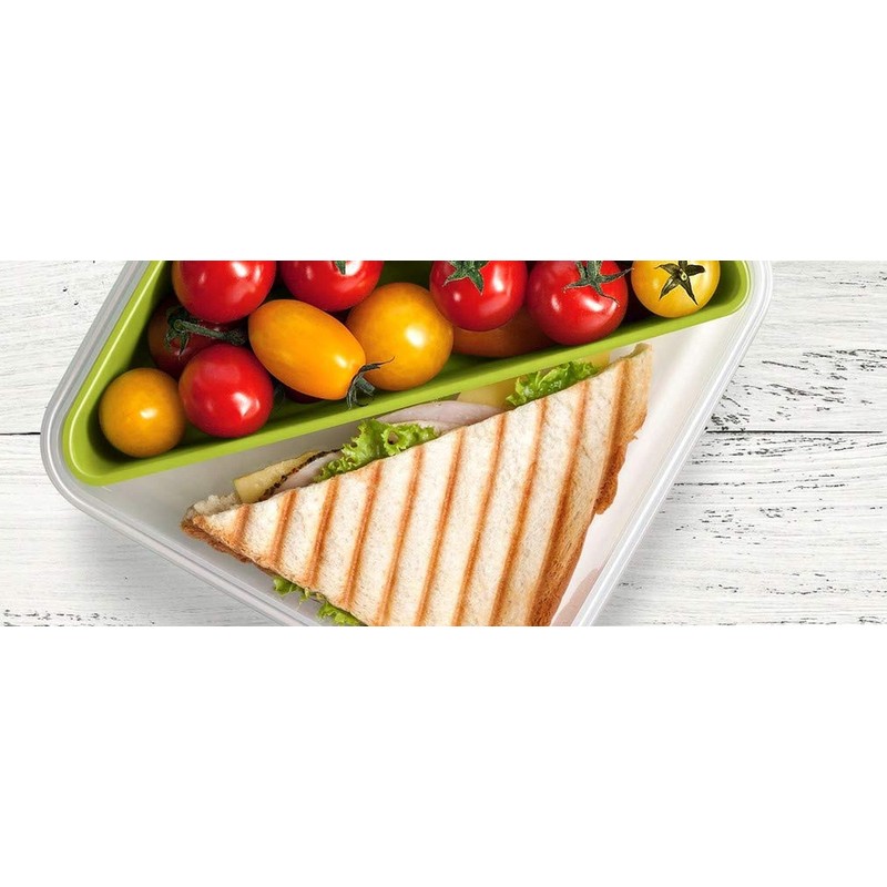 Emsa Clip & Go Box, Plastic, Green, 518104