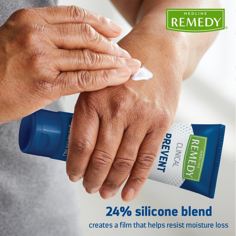 Medline Remedy Clinical Silicone Cream (4 oz Tube), 12 Count,