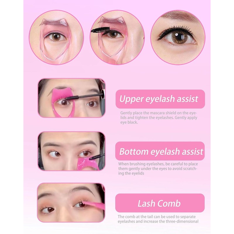 MYGLOAR 3 Pack Mascara Protection Applicator for Upper and Lower