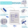 10 Pack Leg Urinary Drainage Bags with Cloth Straps, Anti-Reflux