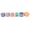 12PCS Children Silicone Building Blocks Soft DIY Educational Chewable Animals