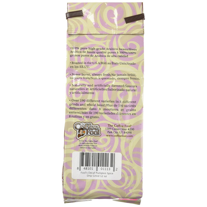 Coffee Fool's Decaf Pumpkin Spice (Drip Grind)