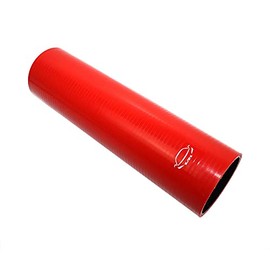 LTI Universal (305 mm) 12 pulgadas de longitud, 4 capas reforzadas de alto rendimiento (70 mm) 2.75 pulgadas ID Acoplador recto manguera de silicona (2.75 pulgadas rojo)
