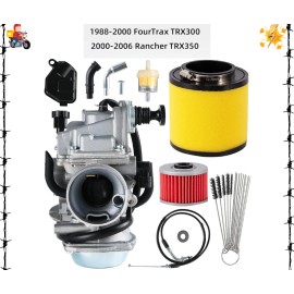 No Brand FourTrax 300 Carburetor for Honda TRX300 TRX350 Carb,Rancher 350,Foreman 400 450