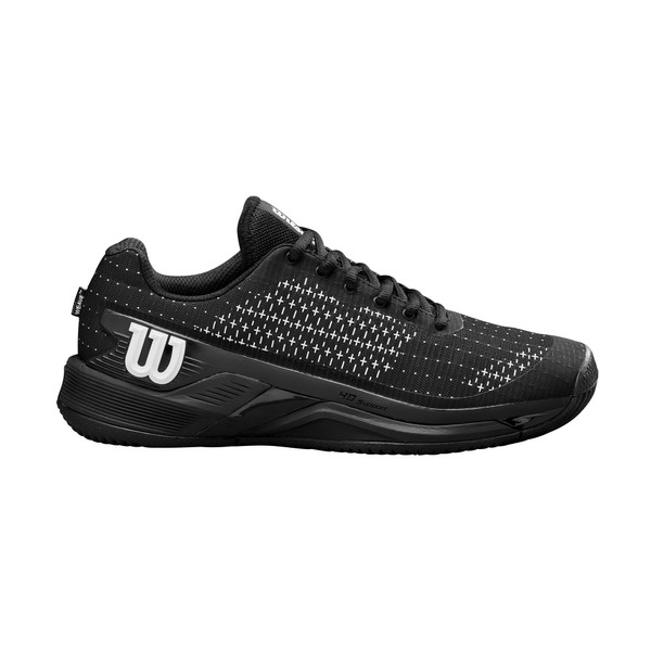 WILSON Men's Sneaker, Black/White, 10.5