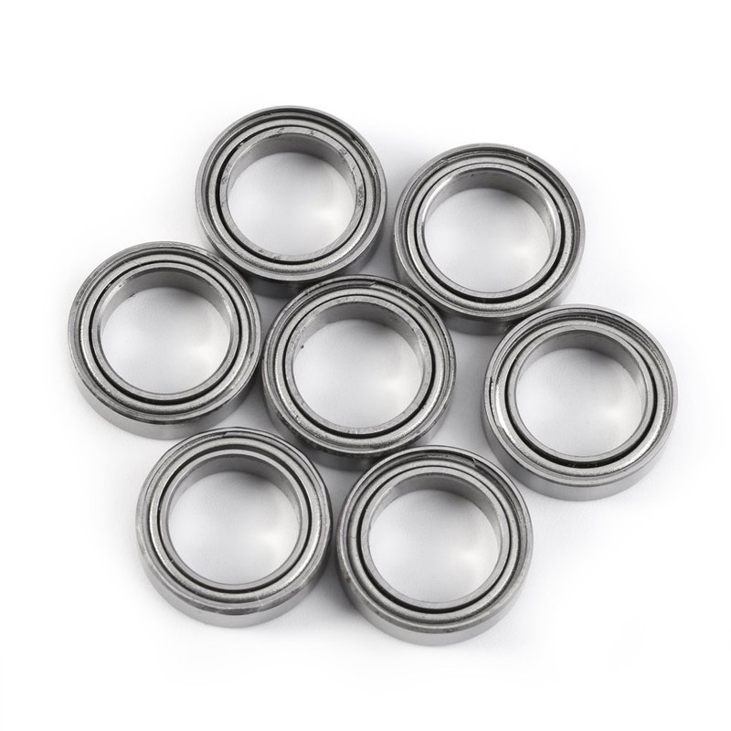 10pcs Ball Bearings, 10 * 15 * 4mm Double-Shielded Thin-Section