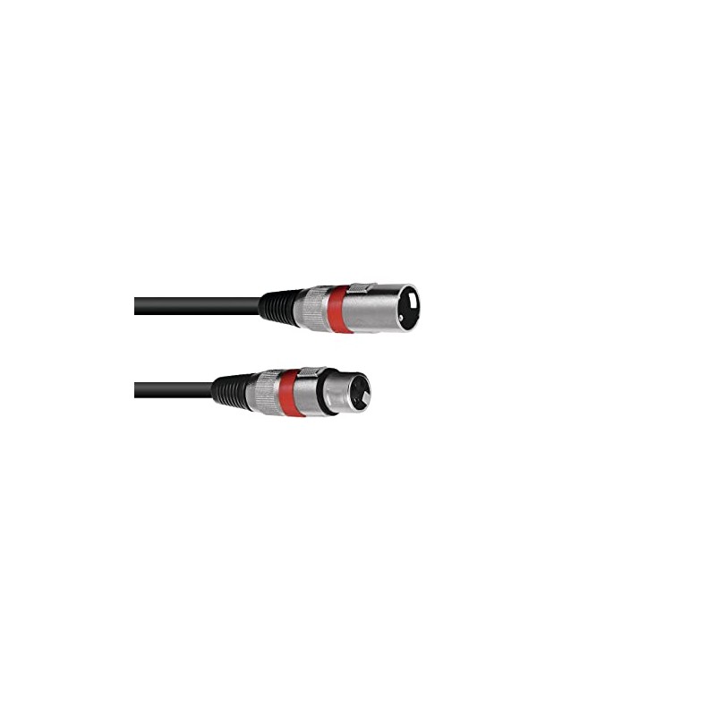 OMNITRONIC XLR Cable 3-Pin 3 m Black / RT Audio