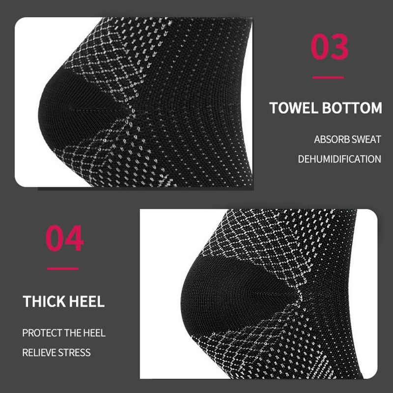 QKEPCY Ankle Compression Stockings Women Men Foot Compression Ankle Support