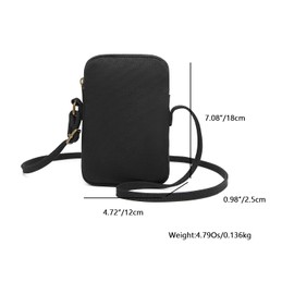 YONBEN Crossbody Bag Small Cell Phone Purse Holder Wallet with Strap for Women Adjustable Shoulder Straps Pure Cotton Canvas with Zipper