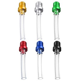 MOMOALA Anti Reverse Gas Fuel Petrol Tank Cap Valve Vent Breather Pipe ATV Pit Dirt Bike - Blue