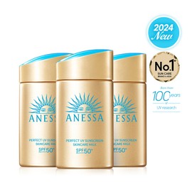 Anessa NEW Anessa Perfect UV Sunscreen Skin Care Milk NA 60ml 3pcs / 아넷사 NEW 아넷사 퍼펙트 UV 선스크린 스킨케어 밀크 NA 60ml 3개