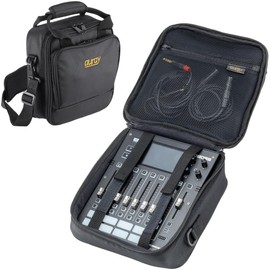 AURAY Nylon Padded Mixer Bag with Gear Protector, Removable Strap & Carry Handles - Fits Up to 10x10 inch Mixers, Weather-Resistant, Zipped Pockets - Ideal Storage Case for Travel and Audio Gear