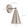 MWZ Brushed Nickel Battery Operated Wall Sconces Set of Two,Wireless