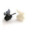 Vingtaine H7369-WH- Tortoise Shell Butterfly Mini Clip Hair Claw Cute