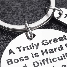 VANLOVEMAC Gifts for Boss Keychain Gifts for Men Women Thank You Gifts for Boss, Boss Lady Office Gifts for Leaders Mentor Supervisor Retirement Farewell Gifts for Boss Birthday Christmas