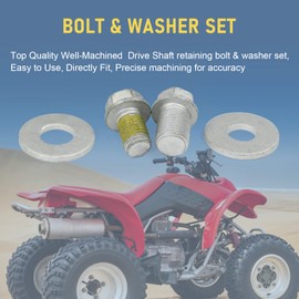 WOWYZL Rear Drive Prop Shaft Retaining Bolt Set with Washer 2 Pcs M12x16,M10x16 Compatible with Can-Am ATV Replace# 250200102,250000359,250200014,250000615