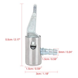 X AUTOHAUX 6mm Locking Chuck Air Hose Inflator Adapter for Bike Car Tire Valve