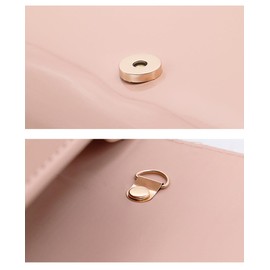 Aebecede Patent Leather Envelope Clutch Purse Shiny Shoulder Bag Candy Chain Evening Bag Elegant Handbag, Black