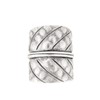 81stgeneration Women .999 Pure Silver Karen Hill Tribe Leaf Textured