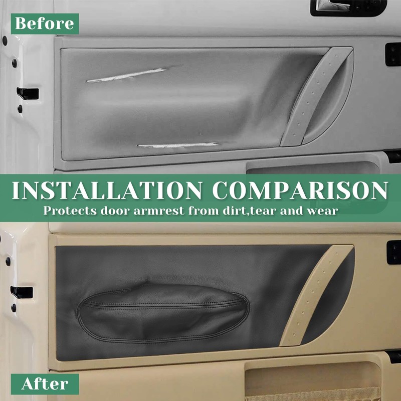 VKGUG 2PCS Door Panel Armrest Cover Compatible with Volkswagen Beetle