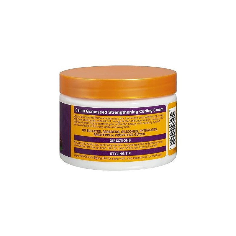Cantu Crema de rizos fortalecedora de semilla de uva, 12