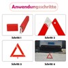 BDBFPAN Warning Triangle Car, Warning Triangle Car, Multifunctional, Reliable and