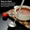 ReaNea Soup Ladle 43cm, Stainless Steel Ladle, Long, Deep and