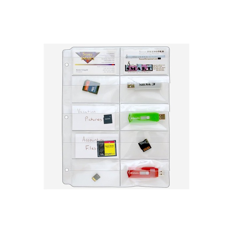 StoreSMART® - Plastic Pages - Memory (SD) Cards and Business