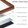 Gdfmsc Square 4x4 Picture Frame with Mat for 3x3, USA-Sourced