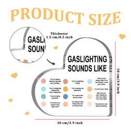 Mental Health Gift, School Counselor Gift, School Counseling Office Must Haves Decor, Anxiety Therapy Heart Acrylic Sign, Positive Affirmations Gift for Counseling Therapy Office Students Classroom