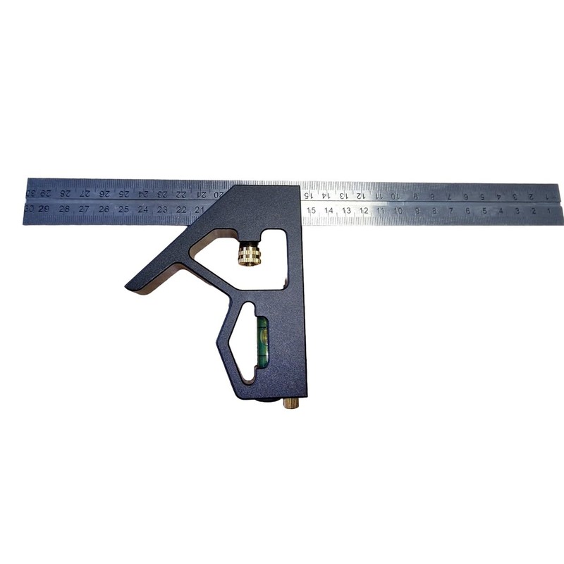 PTI Combination Square 12Inch/300mm, Engineers Set Square, Stainless Steel Angle