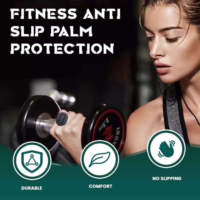 Anti Slip Workout Grips Ergonomic Rubber Gym Hand Protectors for