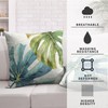 Kwlegh Monstera Palm Leaf Pillow Covers 18x18 Set of 2