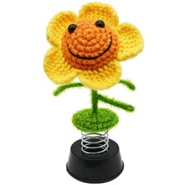 Mothers Day Gifts for Mom Grandma, Sunflower Gifts for Women, Adorable Sunflower Decor Car Dashboard Accessories, Home Office Kitchen Bathroom Wall Desk Flower Decoration (Yellow)