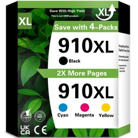 910XL Ink Cartridges Combo Pack OfficeJet Pro 8015 8025 8028 Ink Compatible with HP 910 XL Ink Cartridges HP910XL HP910 Printer Ink for OfficeJet Pro 8010 8025 8020 8020 8035 8028 8015 8022