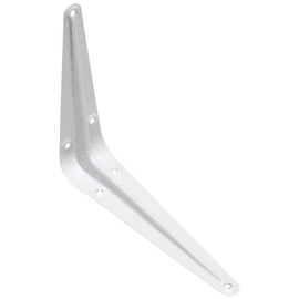 Merriway® BH00236 Shelf Brackets London Style, 100 x 75 mm/4 x 3 inches 35 lb Load - White, Pack of 20