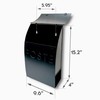 NACH French Mailboxes for Outside Wall Mount, 15 x 9.5