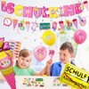 School Decoration Girls 2024 School Child Banner Rose Balloons First