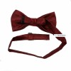 coool Wedding Style Pre-tied Bow Tie Fashion Tuxedo Burgundy Color