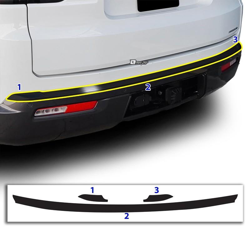 BOGAR TECH DESIGNS for Jeep Wagoneer 2022-2025 Rear Bumper Chrome