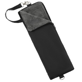 S.D.R Comfree Folding Umbrella Cover, Umbrella Case, For Folding Umbrella, Ultra Water Absorbent, Coral Velvet, Lightweight, Rainy Season, Work or School Commute, XL (4.7 x 15.0 inches (12 x 38 cm), Black)