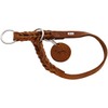 HUNTER Solid Education Heavy-Duty Braided Cowhide Dog Training Collar