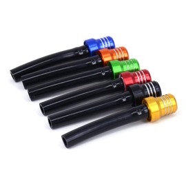 AnXin Breather Hose Gas Fuel Tank Cap Vent Hose Tube CNC Universal For ATV Quad CRF YZF RMZ KLX DRZ Pit Dirt Bike Motorcycle Aluminum Fuel 6pcs Colorful