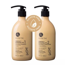 Luseta Perfect Bonding Restoring Shampoo & Conditioner Set Repair Damaged Hair - 1×shampoo and conditioner set 16.9oz