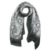 Basic Sense Large Ombre Snakeskin Print Scarf, Soft Lightweight Women’s