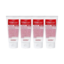 MediPeel Red Lacto Collagen Clear Foam Cleanser 2.0 120ml x4 / 메디필 레드 락토 콜라겐 클리어 폼 클렌저 2.0 120ml x4